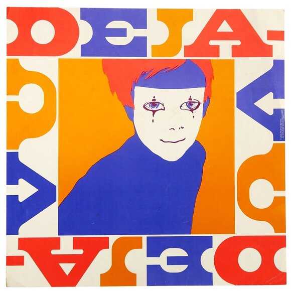 Bob G.H. McKendrick Other - 1969 Pop Art Lithograph Poster – “Deja-Vu” by Bob G.H. McKendrick, Mime Portrait